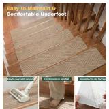 Non-Slip Carpet Stair Treads, 8" x 30", 15 Total - Brand New *Q