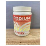 Podium Whey Concentrate Vanilla Ice Cream, 16.72 oz - Brand New *Q