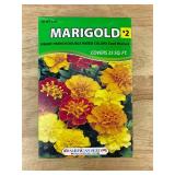 American Seed Packets - Alyssum, Marigold, Impatiens, Zinnia - Brand New *Q