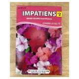 American Seed Packets - Alyssum, Marigold, Impatiens, Zinnia - Brand New *Q