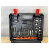 Lithium Electric Drill Driver Tool Set with Bits, 2 Batteries & Charger - Brand New *Q