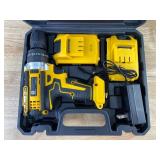 Lithium Electric Drill Driver Tool Set with Bits, 2 Batteries & Charger - Brand New *Q