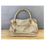 Gold Metallic Handbag with Cat Charm - Brand New *Q