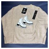 Art Class Youth Sweater with Ice Skate Graphic - Youth Size 8 - Brand New
