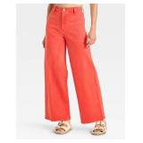 Universal Thread Sailor Wide Leg Red Pants Women