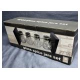 Glass Spice Jar Set of 4 - Brand New