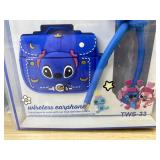 Stitch Character TWS-33 Wireless Earphones with Case - Brand New *Q