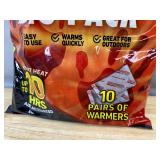 Grabber Hand Warmers Big 10 Pair Pack - Brand New *Q