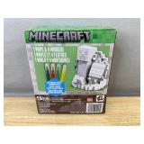 Minecraft Design A Vinyl with Markers - Brand New *Q