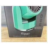 Vornado Flippi V6 Compact Air Circulator Fan, Quiet Portable Travel Fan for Desk or Bedroom, Adjustable Head, 2 Speeds, Bliss Blue - Brand New *Q