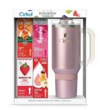 Cirkul 40oz All Day StrawSip Tumbler Starter Kit & 4 Flavor Cartridges - Brand New *Q
