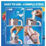 Cirkul 40oz All Day StrawSip Tumbler Starter Kit & 4 Flavor Cartridges - Brand New *Q