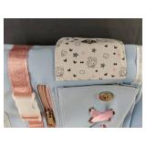 Blue & Pink Mouse Pattern Back Pack - Brand New *Q