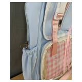 Blue & Pink Mouse Pattern Back Pack - Brand New *Q