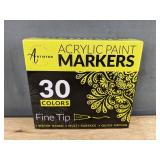 Artistro Acrylic Paint Markers 30 Colors, 30 Pack - Brand New *Q
