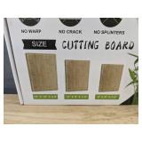 Home Sweet Home 3 Piece Bamboo Cutting Board Set - Brand New *Q