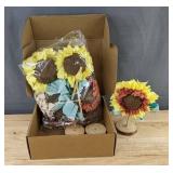 Sunflower Decorations 6 Piece Set - Brand New *Q