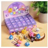 Sanrio Hello Kitty and Friends Family 24 Figurine Keychain Mystery with Display Box - Brand New *Q