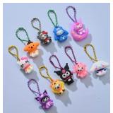 Sanrio Hello Kitty and Friends Family 24 Figurine Keychain Mystery with Display Box - Brand New *Q