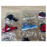 20 Brand New Nike, Air Jordan, Air Max, Kobe Sneaker Shoe Keychains *Q