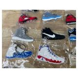 20 Brand New Nike, Air Jordan, Air Max, Kobe Sneaker Shoe Keychains *Q