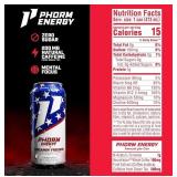 Phorm 16-oz Energy Drinks - Case of 12 - Screamin’ Freedom Rocket Pop Flavor - Brand New *Q
