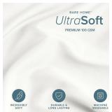 Bare Home King/Cal King Cream Duvet Cover Set - Retail $71.99 - Brand New *Q