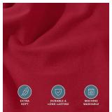 Bare Home Queen Red Flannel Fitted Sheet - $60.99 Retail - Brand New *Q