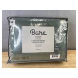 Bare 3-piece Home Oversized Queen Down Alternative Comforter Set, Cypress - $103.99 Retail - Brand New *Q