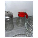 Collection of Vintage Glass Tableware and Dispensers