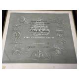 Framed Pan American Clipper Club Membership Certificate Signed