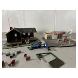 Collection of Model Railroad Buildings and Accessories