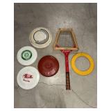 Vintage Frisbees Snap-On Disc Gonzales and Racket Ring