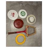 Vintage Frisbees Snap-On Disc Gonzales and Racket Ring