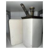 Vintage Soda Fountain Syrup Dispenser & Ceramic Insert