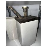 Vintage Soda Fountain Syrup Dispenser & Ceramic Insert