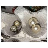 Vintage Costume Jewelry Earrings Brooches Necklaces