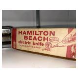 Vintage Waffle Iron Toaster Hamilton Beach Knife Box