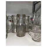 Large Collection of Vintage Glassware Mugs Bottles Cups