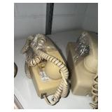 3 Vintage Desk Telephones Rotary & Push Button Phones