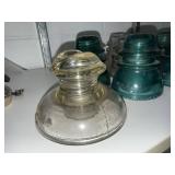 Large Collection of Vintage Glass Electrical Insulators Hemingray