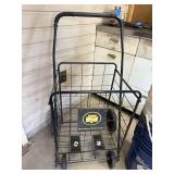 Northern Tool Folding Wire Utility Cart 4 Wheel Jumbo Shopping Cart