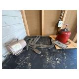 Lot Including Vintage Automotive Specialty Tools Tanks Clamp Tools