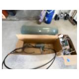 Lot Including 1955 Aristocraft Boat Parts Windshield Quicksilver