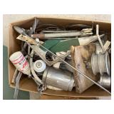 Lot Including 1955 Aristocraft Boat Parts Windshield Quicksilver