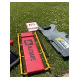 Lot Including 3 Mechanic Creepers Alltrade Seat & Performax Board