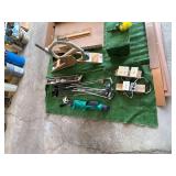 Mini Golf Obstacles Putters Turf & Cup Set with Mechanized Hazards