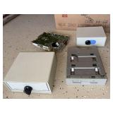 Lot Including Belkin Data Switches, Floppy Drive, HDD & Cables