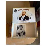 Lot Including Cigar Boxes Rich Reese Signed Photo Skate Sharpener