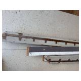 Lot Including Painted Wood Architectural Redwood Salvage Trim Boards